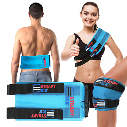 STRAPT ICE - Reusable Ice Pack with Adjustable Straps